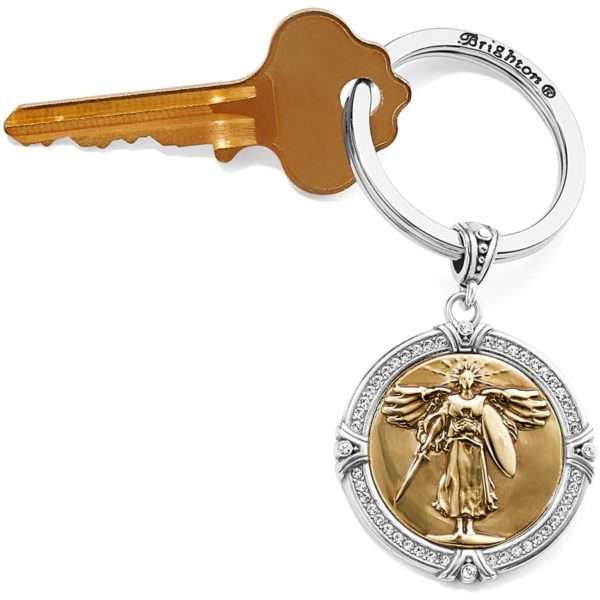 Brighton Brave Angel Key Fob Silver-Gold Accessory