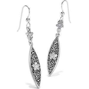 Brighton Baroness Fiori Marquise French Wire Earrings Silver