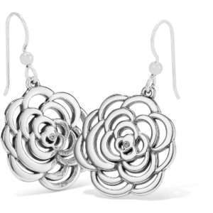 Brighton The Botanical Rose French Wire Earrings Silver
