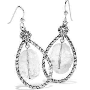 Brighton Rajasthan Garden Drop French Wire Earrings Silver