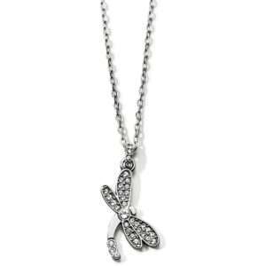 Brighton Flora Dragonfly Necklace Silver