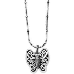 Brighton Uluwatu Butterfly Necklace Silver