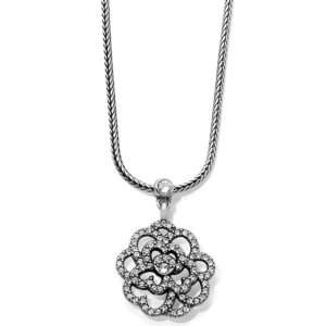 Brighton The Botanical Rose Reversible Short Necklace Silver