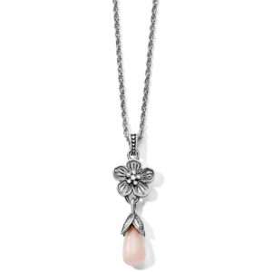 Brighton Sakura Breeze Teardrop Necklace Silver-Rose