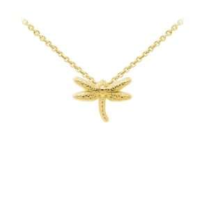 Wind & Fire Dragonfly Dainty Necklace Gold
