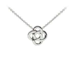 Wind & Fire Celtic Knot Dainty Necklace Silver