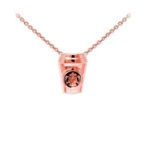 Wind & Fire Coffee Cup Dainty Necklace Rose