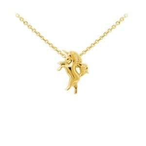 Wind & Fire Unicorn Dainty Necklace Gold
