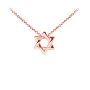 Wind & Fire Star of David Dainty Necklace Rose