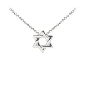 Wind & Fire Star of David Dainty Necklace Silver