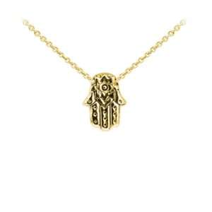 Wind & Fire Hamsa Dainty Necklace Gold