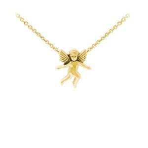 Wind & Fire Cherub Dainty Necklace Gold