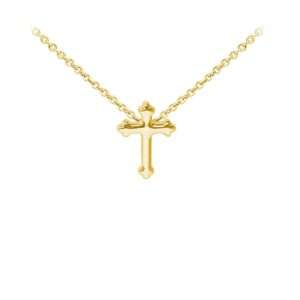 Wind & Fire Fancy Cross Dainty Necklace Gold