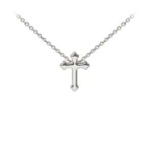 Wind & Fire Fancy Cross Dainty Necklace Silver