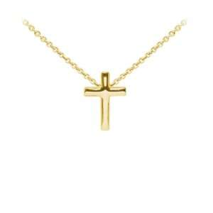 Wind & Fire Cross Dainty Necklace Gold