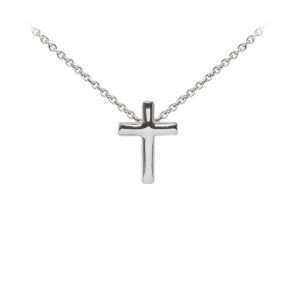 Wind & Fire Cross Dainty Necklace Silver