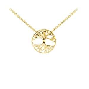 Wind & Fire Tree of Life Dainty Necklace Gold