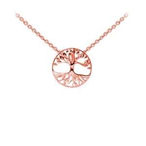 Wind & Fire Tree of Life Dainty Necklace Rose