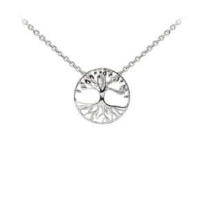 Wind & Fire Tree of Life Dainty Necklace Silver