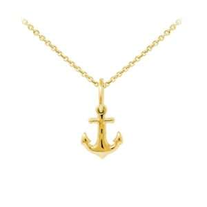 Wind & Fire Anchor Dainty Necklace Gold