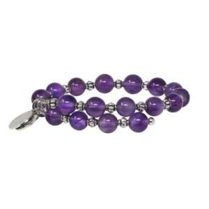 Wind & Fire Bracelet 8mm Amethyst Wrap Bracelet