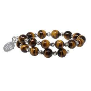 Wind & Fire Bracelet 8mm Tiger's Eye Wrap Bracelet