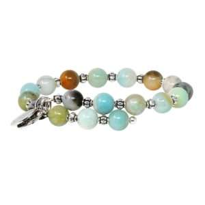 Wind & Fire Bracelet 8mm Amazonite Wrap Bracelet