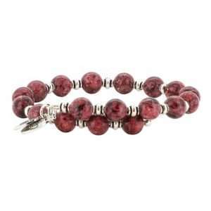 Wind & Fire Bracelet 8mm Rhodonite Wrap Bracelet