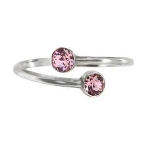 Wind & Fire October Birthstone Ring Cuff Silver