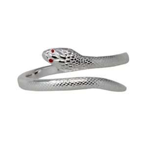 Wind & Fire Snake 3D Ring Cuff Silver