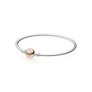 Pandora Moments Bangle, Rose Gold Plate