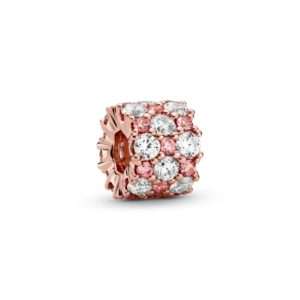 Pandora, Pink & Clear Sparkle Charm