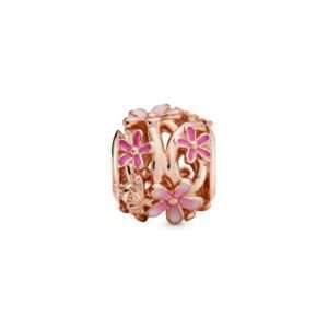 Pandora, Openwork Pink Daisy Flower Charm