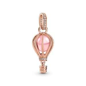 Pandora, Sparkling Pink Hot Air Balloon Dangle Charm