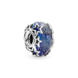 Pandora, Galaxy Blue & Star Murano Charm