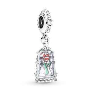 Pandora, Disney Beauty and the Beast Enchanted Rose Dangle Charm