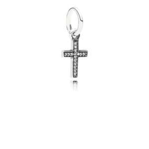 Pandora, Sparkling Cross Dangle Charm