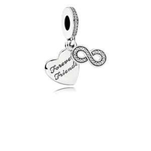 Pandora, Forever Friends Heart Dangle Charm