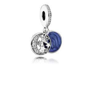 Pandora, Moon & Blue Sky Dangle Charm