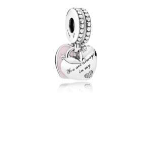 Pandora, Mother & Daughter Hearts Dangle Charm