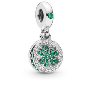 Pandora, Lucky Four Leaf Clover Dangle Charm