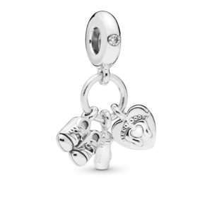Pandora, Baby Bottle & Shoes Dangle Charm
