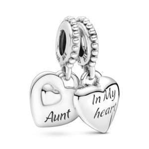 Pandora, Aunt & Niece Split Heart Dangle Charm