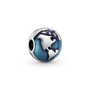 Pandora, Blue Globe Clip Charm