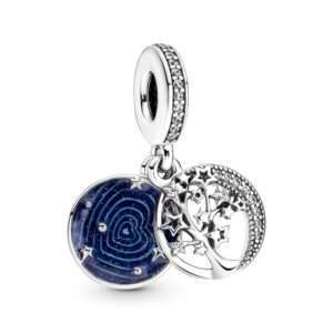 Pandora, Double Dangle Tree & Galaxy Moon Charm