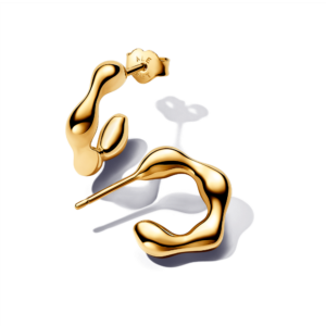 Pandora Organically Shaped Open Hoop Earrings