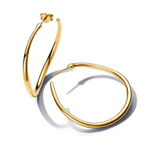 Pandora Organically Shaped 42 mm Open Hoop Earrings