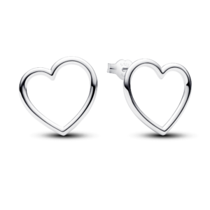 Pandora Front-facing Heart Stud Earrings