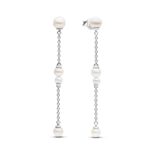 Pandora Treated Freshwater Cultured Pearl Drop Earrings