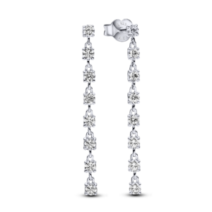 Pandora Sparkling Eight Stones Drop Earrings